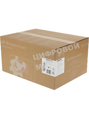 Микроволновая печь LG MW25R35GISW белый/черный, 25 л, 1000 Вт, переключатели - сенсор