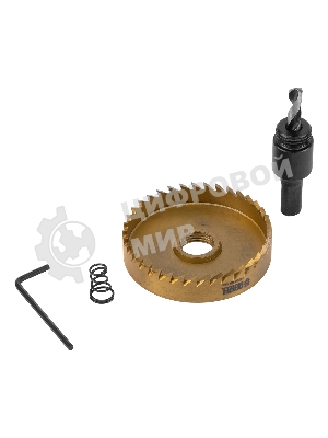 Коронка по металлу Denzel HSS, 65 мм, нитридтитановое покрытие