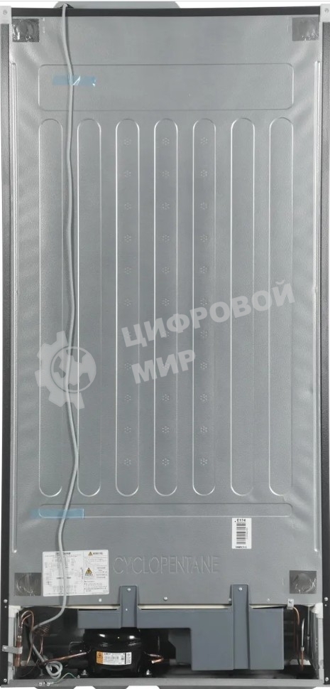 Холодильник Hitachi R-W660PUC7X GS серебристый стекло двухкамерный 396/144л морозилка сверху, No Frost, Side by Side