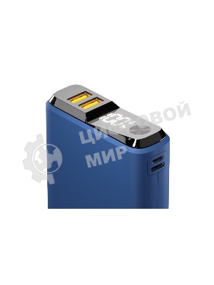 Портативный аккумулятор OLMIO QS-20, 20000mAh, 22.5W QuickCharge3.0/PowerDelivery, LCD, темно-серый