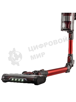 Пылесос вертикальный Supra VCS-5080 красный/серый, питание от аккумулятора, 250 Вт, уборка сухая, пылесборник 0.8 л