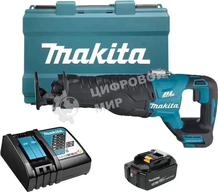 Сабельная пила Makita DJR187RT 18Вт аккум. 3000ход/мин ДА