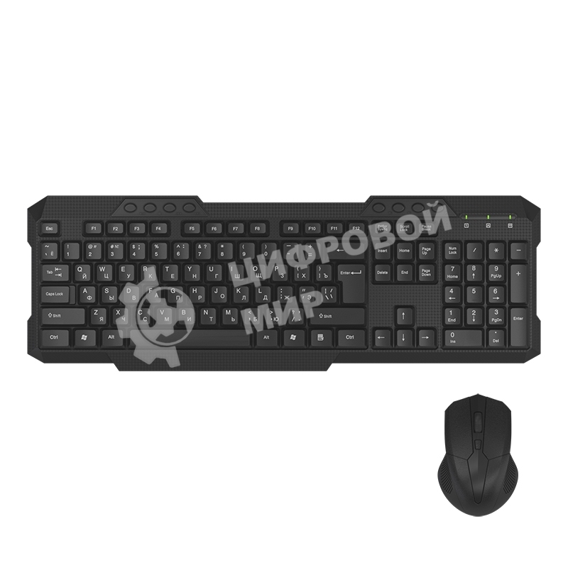 Комплект клавиатура+мышь Maxvi KWS-06 Combo беспроводной, USB, 1600 DPI, чёрный