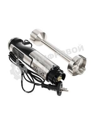 Блендер Centek CT-1338 черный/сталь, 1300 Вт, DC мотор, РЕГУЛЯТОР МОЩНОСТИ сLED, стакан, чоппер, венчик