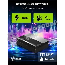Проектор Cactus CS-U1.SG DLP 27200Lm (3840x2160) 800000:1 ресурс лампы:25000часов 2xUSB typeA 2xHDMI 9.7кг