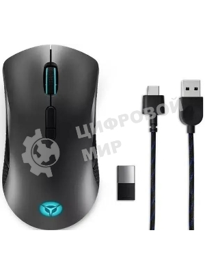 Мышь беспроводная/проводная Lenovo Legion M600 черный, 16000 dpi, радиоканал, Bluetooth, USB, кнопки - 9