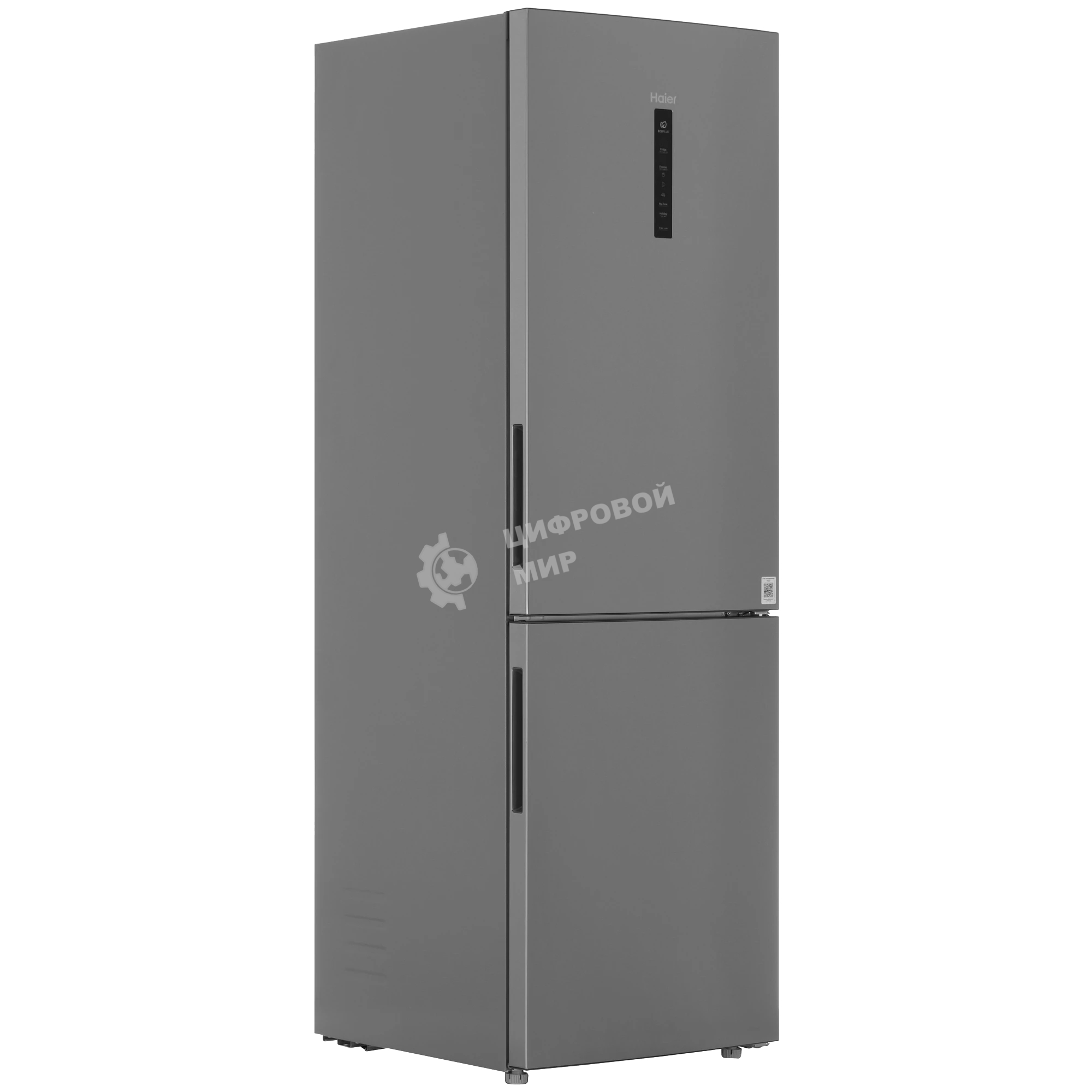 Холодильник Haier C4F637CXRGU1 серебристый двухкамерный 235/115л морозилка снизу, No Frost