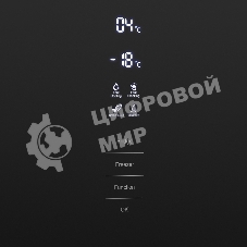 Холодильник Maunfeld MFF200NFB черный двухкамерный 271/106 л морозилка снизу, No Frost