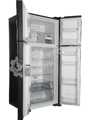 Холодильник Hitachi R-W660PUC7 GGR серый двухкамерный 396/144л морозилка сверху No Frost, Side by Side