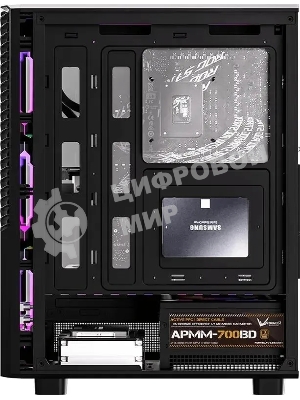 Компьютерный корпус Aerocool/Formula Mana Geometry черный без БП ATX 3x120мм 1xUSB 3.0 1xUSB3.1 audio bott PSU