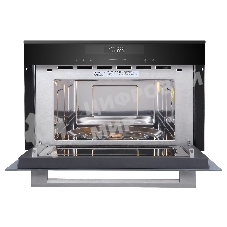 Встраиваемая микроволновая печь Korting KMI 830 GNBX черный, 34 л, 900 Вт, переключатели - сенсор