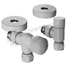 Набор термостатический осевой Royal Thermo Design Pro 15мм М30х1,5 (белый)