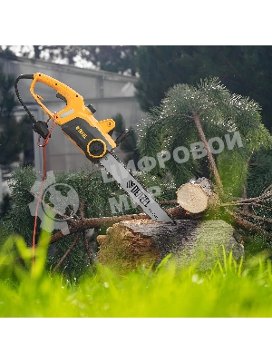 Пила цепная электрическая Denzel EDS-2200P 2,2кВт, поперечная, шина 45см, шаг 3/8, паз 1,3 мм, 63 зв