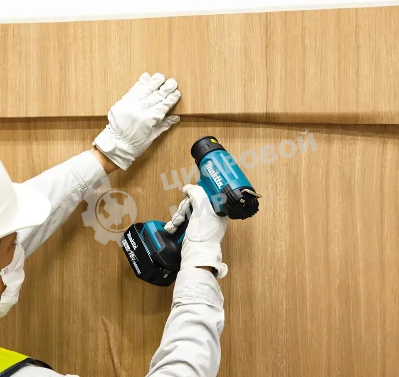 Фен технический аккумуляторный LXT 18В, 550 град, кейс MakPac,насадки (1х5А·ч)