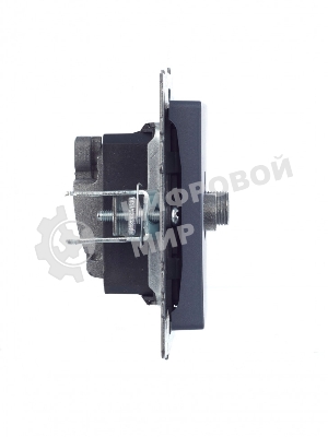 Розетка телевизионная двойная TV+SAT IEK BRITE РТВ/РСп12-БрМ маренго