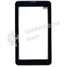 Сенсорное стекло (тачскрин) для Irbis TZ51, черное с рамкой