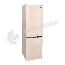 Холодильник Smile SRF348BGT бежевый мрамор двухкамерный 215/95 л морозилка снизу, No Frost