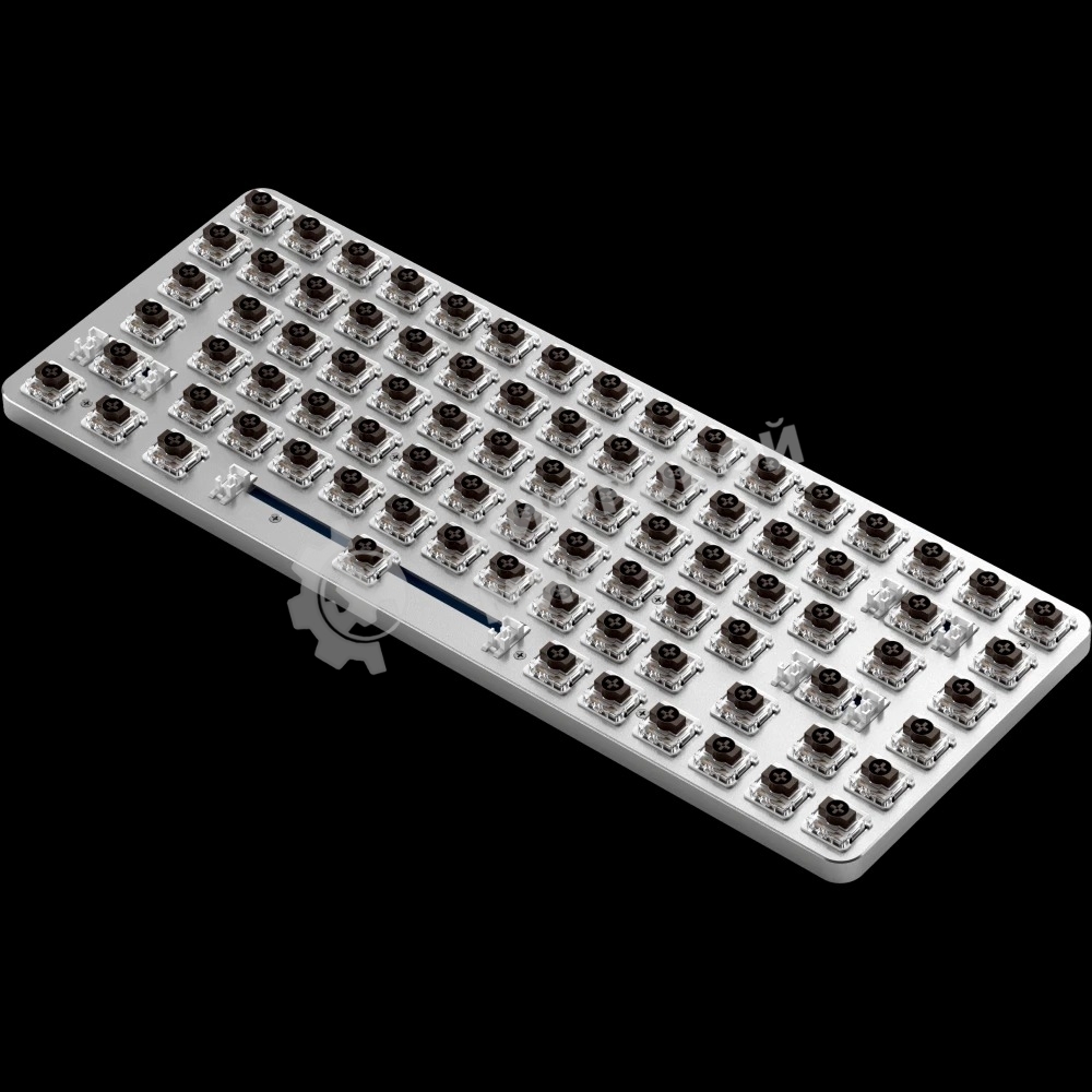 Клавиатура Satechi SM1 Slim Dark гибридная, USB Type-A, Bluetooth, радиоканал, чёрный