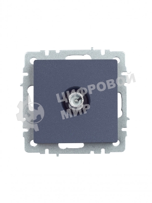 Розетка телевизионная проходная IEK BRITE РТВ10-0-БрМ маренго