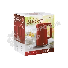 Чайник электрический Energy E-208 1.7 л красный, двойной корпус