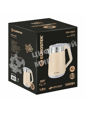 Чайник EuroStek ЕЕК-2027 1.8л,1.5кВт, 2-хслойный