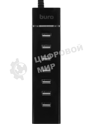 USB-концентратор Buro BPH-C-P107, USB-C, USB 2.0 7 портов, USB