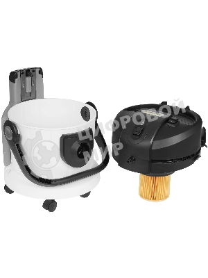 Пылесос моющий Karcher SE 4 Plus *EU белый, 400/1000 Вт, уборка влажная/сухая, пылесборник контейнер/мешок 4 л