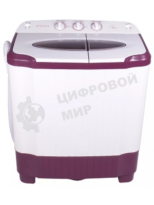 Стиральная машина EVGO WS-50PET белый/красный загр. вертикальная макс.:5 кг 1350 об/мин класс: А+