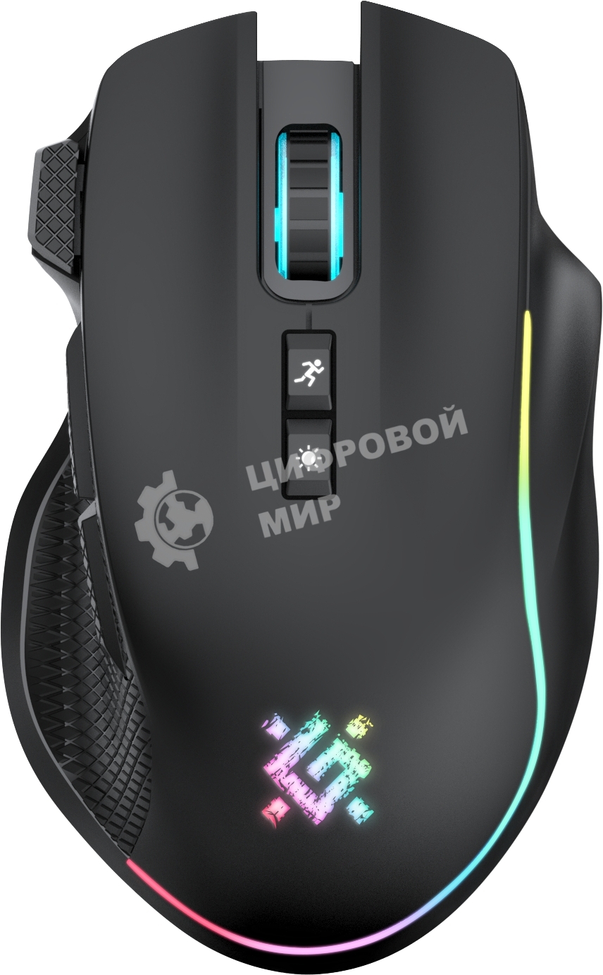 Мышь беспроводная Defender Thunder GM-213 черный, 1600 dpi, радиоканал, USB, кнопки - 8