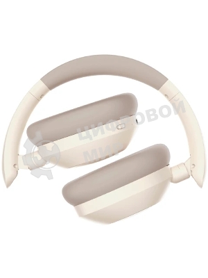 Беспроводные/проводные наушники Ritmix RH-475BTH бежевый, накладные, Bluetooth + проводной, складная конструкция, до 6 ч