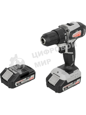 Дрель-шуруповерт аккумуляторная ИНТЕРСКОЛ ДА-13/18ВК 575.2.2.70, 2 аккум., 2А·ч, кейс, АПИ