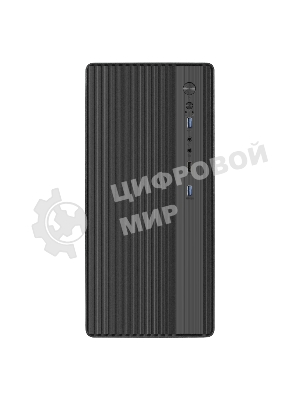 Корпус ExeGate BAA-503U2-UNS500, Mini-Tower, чёрный, 1 x 80/90 мм, БП 500 Вт