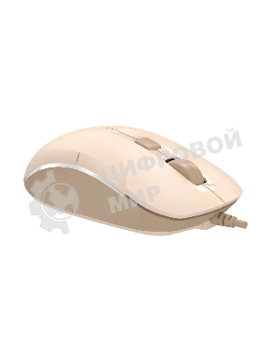 Мышь проводная A4Tech Fstyler FM26 бежевый/коричневый, 1600 dpi, USB, кнопки - 4