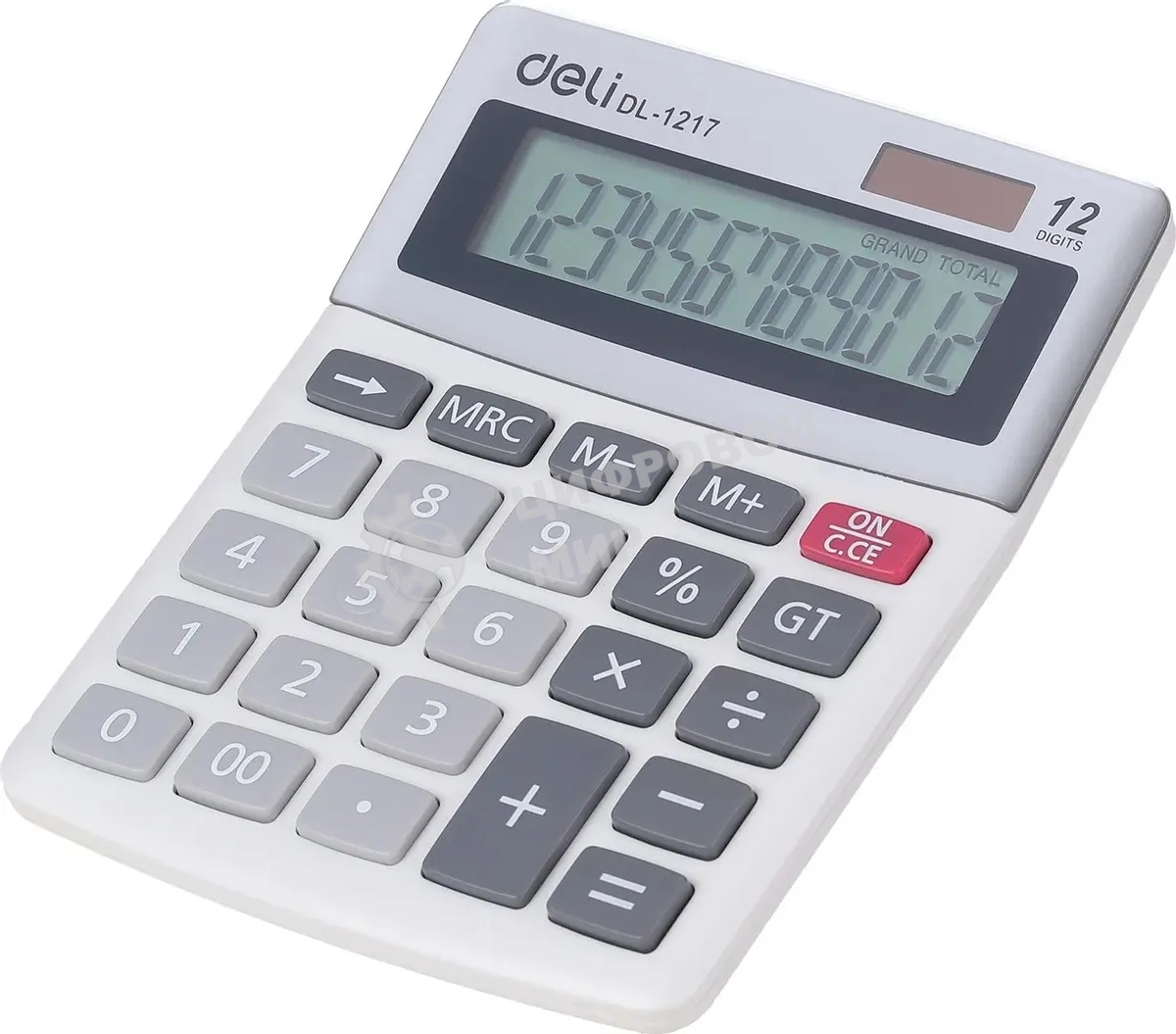 Калькулятор настольный Deli E1217 в ассортименте 12-разр. 1003503
