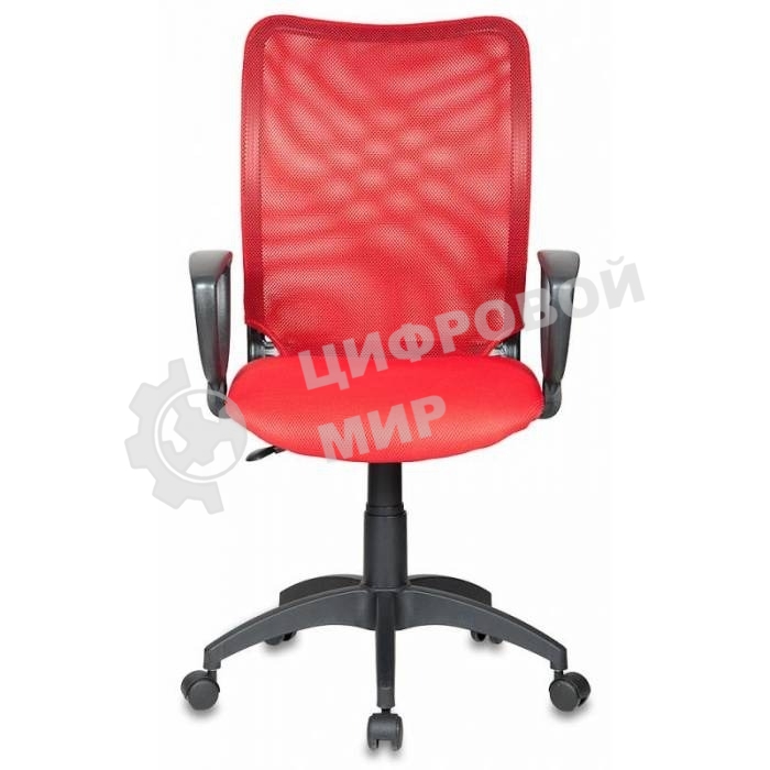 Кресло компьютерное Бюрократ Ch-599/R/TW-97N спинка сетка красный TW-35N, сиденье красный TW-97N