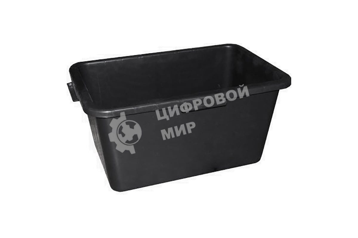 Таз строительный прямоугольный Rexant пластмассовый 45л