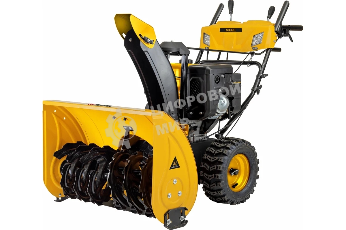Бензиновая снегоуборочная машина Denzel SBL 711D PRO, 302cc, эл.старт, фара, обогрев, блок. дифф.