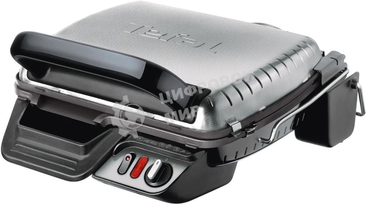 Гриль электрический Tefal GC306012 2000Вт серебристый