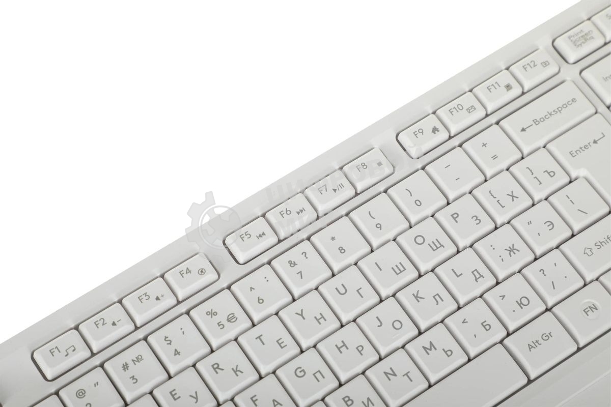 Комплект клавиатура+мышь A4Tech FStyler FG1012 беспроводной, USB, 1200 DPI, белый