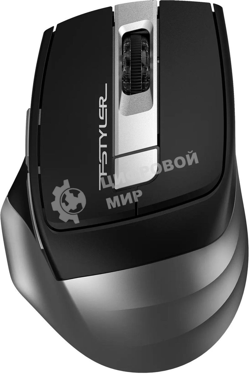 Мышь беспроводная A4Tech Fstyler FB35 серый, 2000 dpi, радиоканал, Bluetooth, USB, кнопки - 6