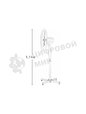 Вентилятор Blackton Bt F1114 White-Gray (2в1 ч/б коробка + 1 ч/б коробка). (2в1 ч/б коробка + 1 ч/б коробка) Потребляемая мощность: 45 Вт, Тип управления: Механический, Количество скоростей: 3, Диаметр решетки: 40 см, Длина сетевого шнура: 1.45 м, Защита от поражения электротоком: Класс II