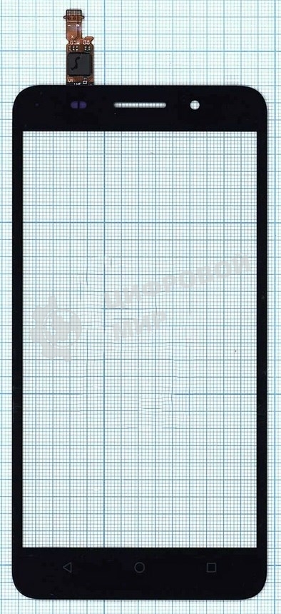 Сенсорное стекло (тачскрин) для Huawei Honor 4X, черное