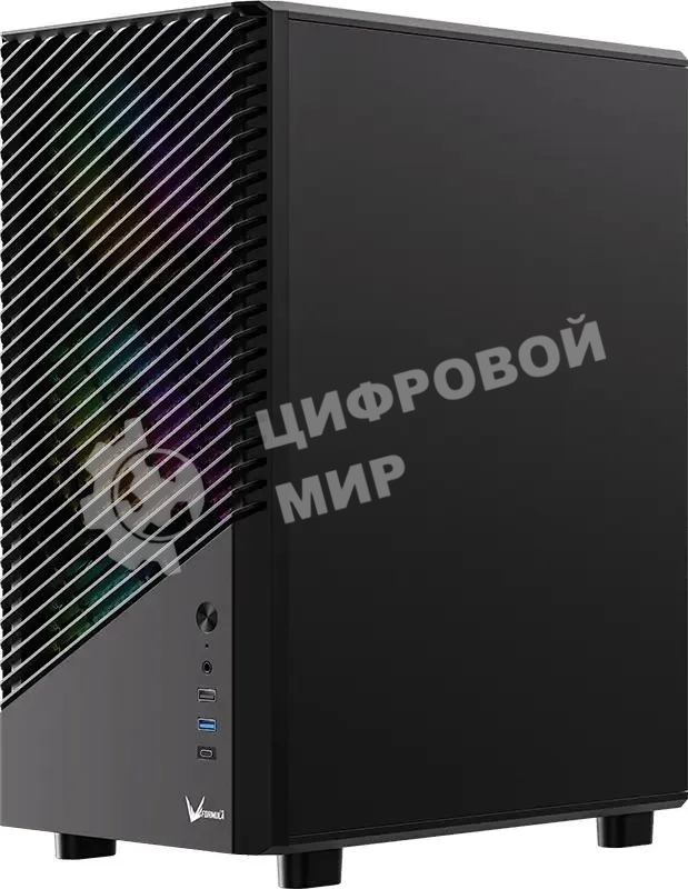 Компьютерный корпус Aerocool/Formula Mana Geometry черный без БП ATX 3x120мм 1xUSB 3.0 1xUSB3.1 audio bott PSU