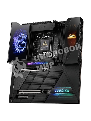Материнская плата MSI MEG Z890 GODLIKE, LGA1851, Intel Z890, 4xDDR5, 4xSATA, 8xM.2, 2xPCIe 5.0 x16, 1xPCIe 4.0 x4, 2xThunderbolt 4 (40Gbps), 1x10G LAN, 1x5Gb LAN, Wi-Fi 7, Bluetooth 5.4, 5xUSB-C 10Gbps, 1xUSB-C 20Gbps, 8xUSB-A 10Gbps, 4xUSB-A 5Gbps, 4xUSB-A 2.0, 1xS/PDIF, 2x3.5 мм, 7.1, E-ATX
