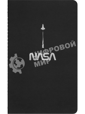 Блокнот Moleskine CAHIER NASA-INSPIRED SKCAHLP7063S2 Large 130х210 мм 120 стр. нелинованный мягкая обложка серебристый/черный Moon (2 шт)