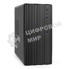 Корпус ExeGate BAA-503U2-UNS500, Mini-Tower, чёрный, 1 x 80/90 мм, БП 500 Вт