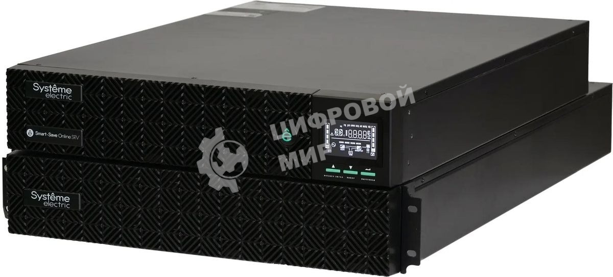 Источник бесперебойного питания Systeme Electric Smart-Save Online SRV / 6000 ВA / 6000 Вт / 1 x IEC 320 С19, клеммная колодка