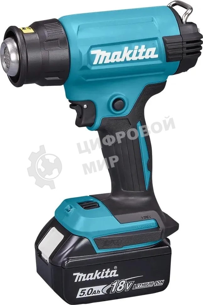 Фен технический аккумуляторный LXT 18В, 550 град, кейс MakPac,насадки (1х5А·ч)