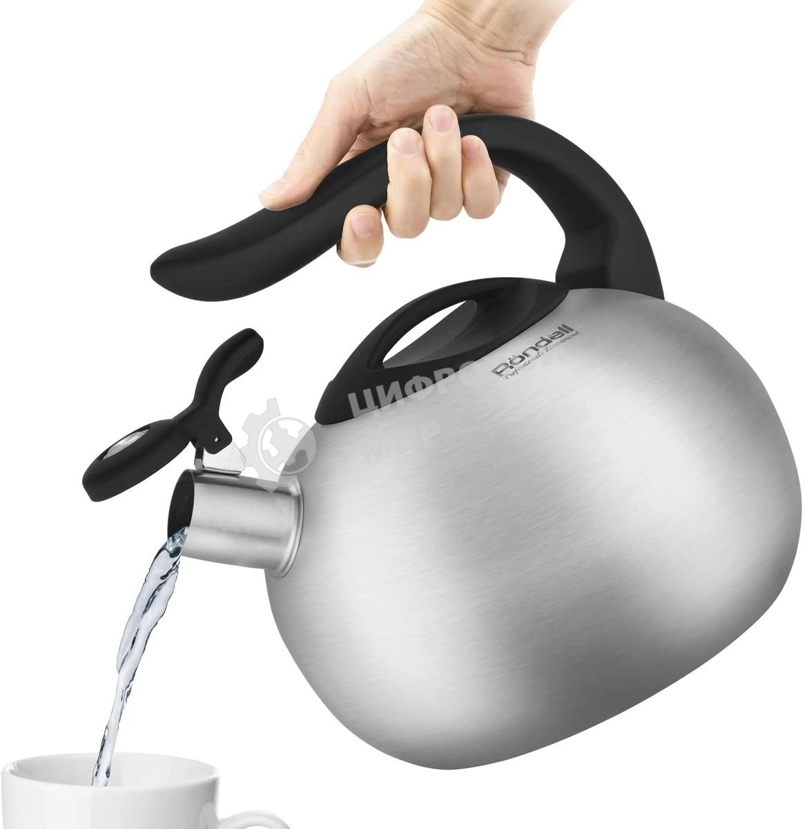 Чайник для плиты металлический Rondell Coupage RDS-1832 2.8 л. стальной