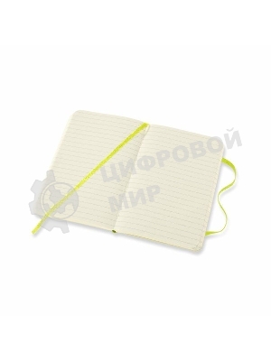 Блокнот Moleskine CLASSIC SOFT QP611C2 Pocket 90x140 мм, 192 страниц, линейка, мягкая обложка, лайм